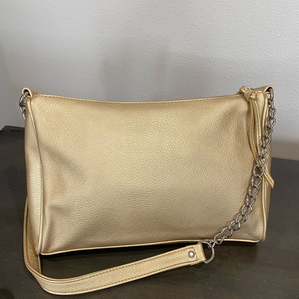 Carlos by Carlos Santana Crossbody Handbag Gold Metallic - Picture 2 of 6